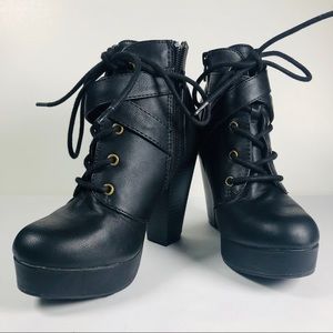 Material Girl platform booties